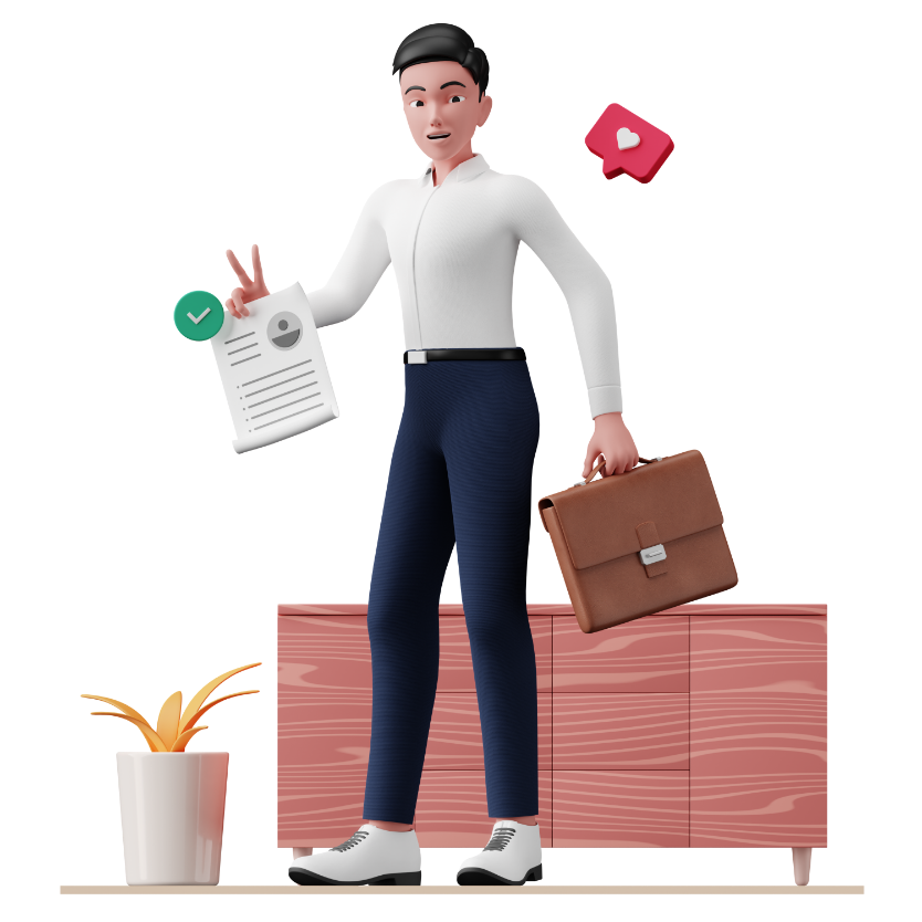 QbitPOS business person holding QbitPOS business person holding